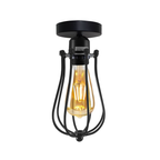 Spitalfields — Black Balloon Cage E27 Ceiling Pendant