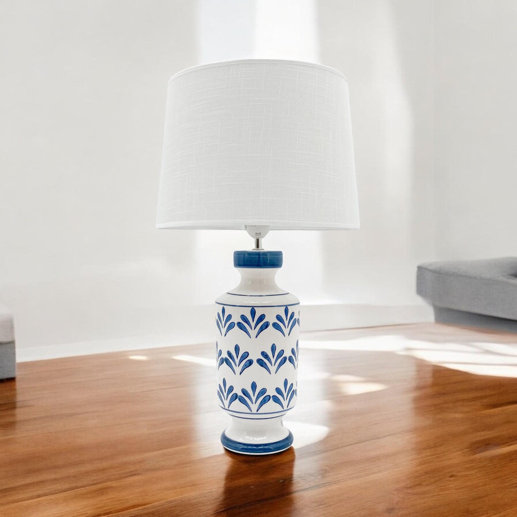 The Kingsley Table Lamp — Blue & White Oriental Ceramic Lamp