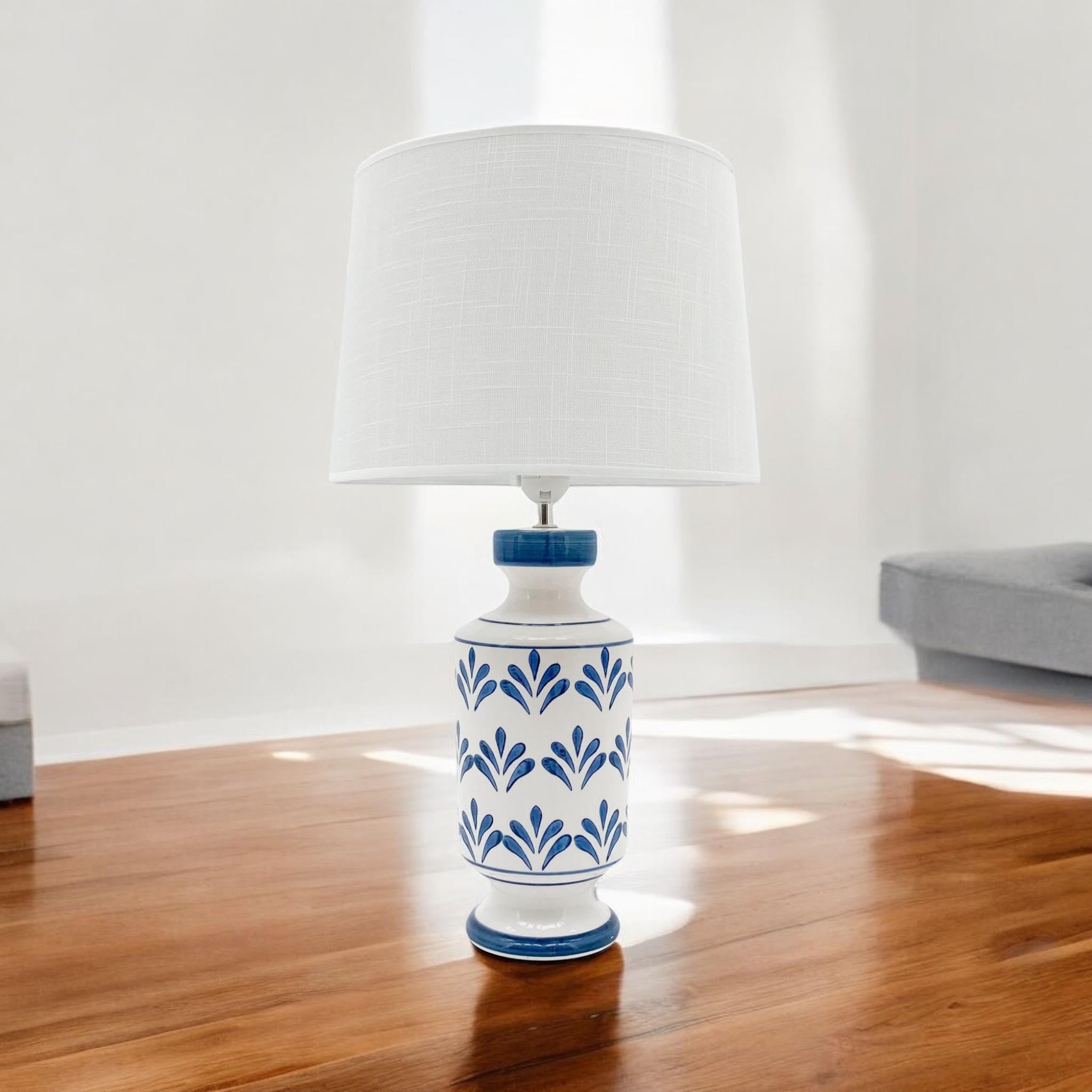 The Kingsley Table Lamp — Blue & White Oriental Ceramic Lamp