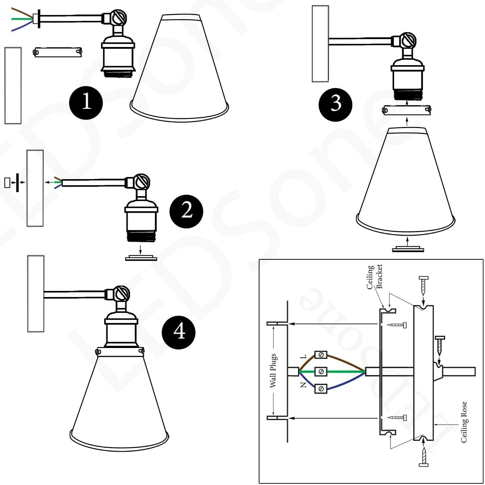 The Winterton Sconce — Adjustable Cone Wall Light