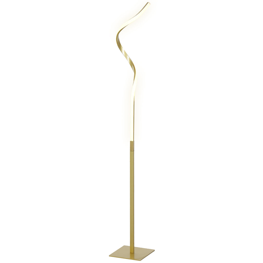 The Sable Floor Lamp — Ribbon Spiral LED Standing Lamp