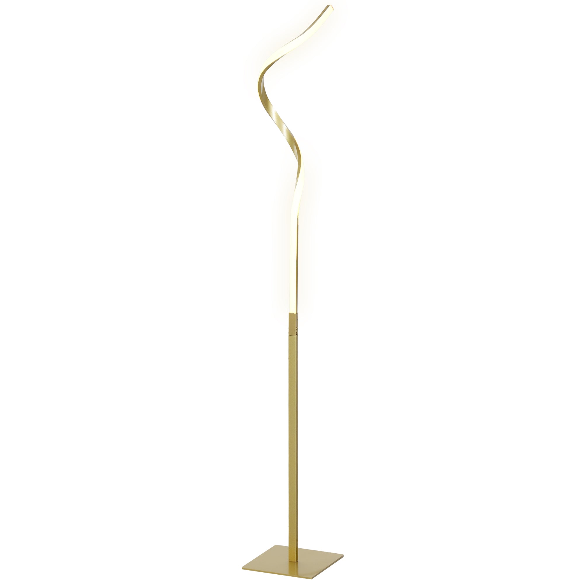 The Sable Floor Lamp — Ribbon Spiral LED Standing Lamp