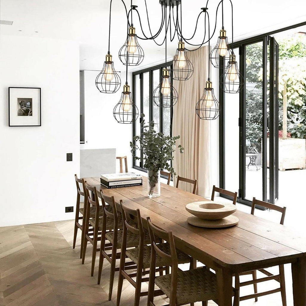 The Ashcombe Chandelier — 8-Arm Spider Pendant