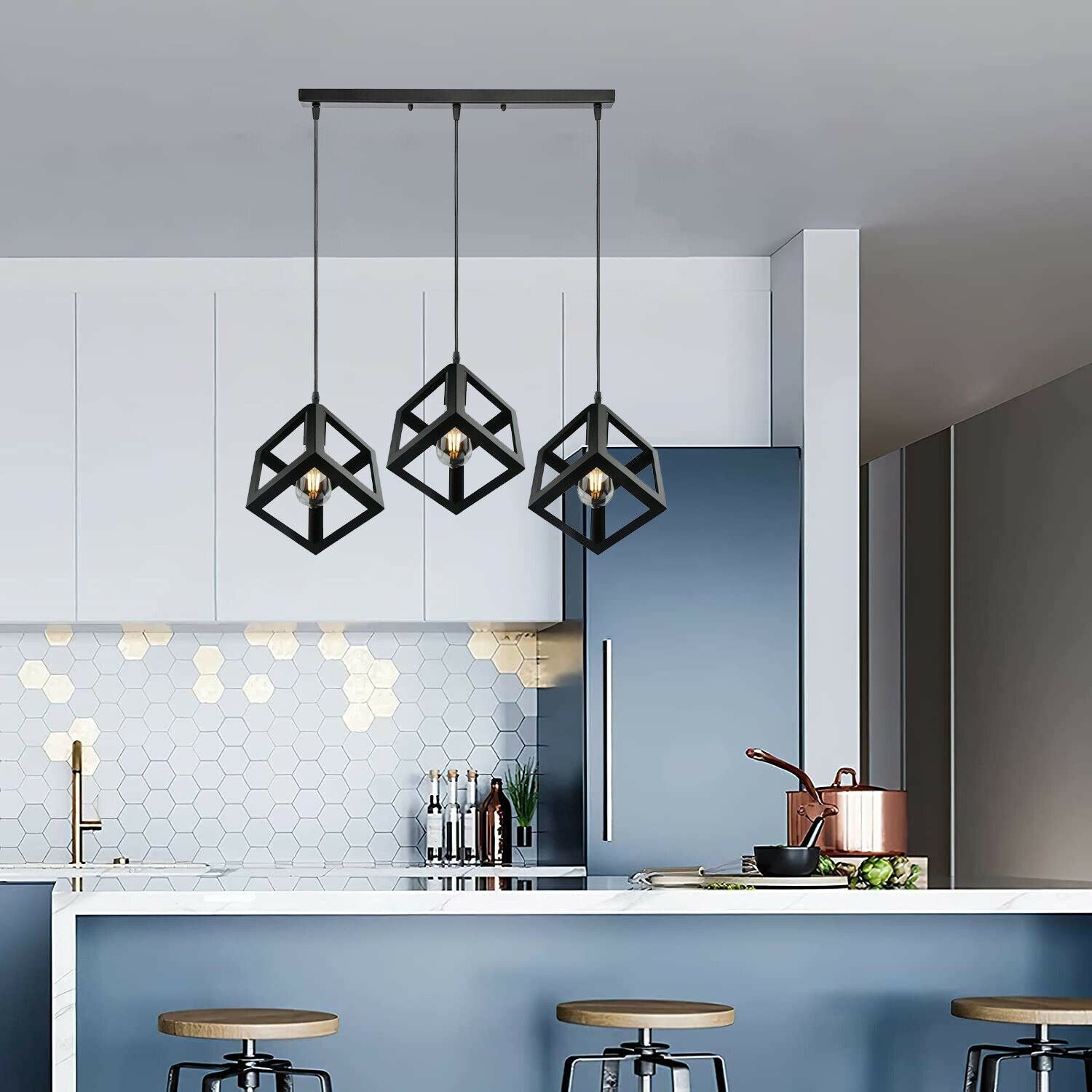 The Prismara Pendant — 3-Cluster Geometric Cube