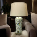 The Linnet Lamp — Bird & Botanical Ceramic Design