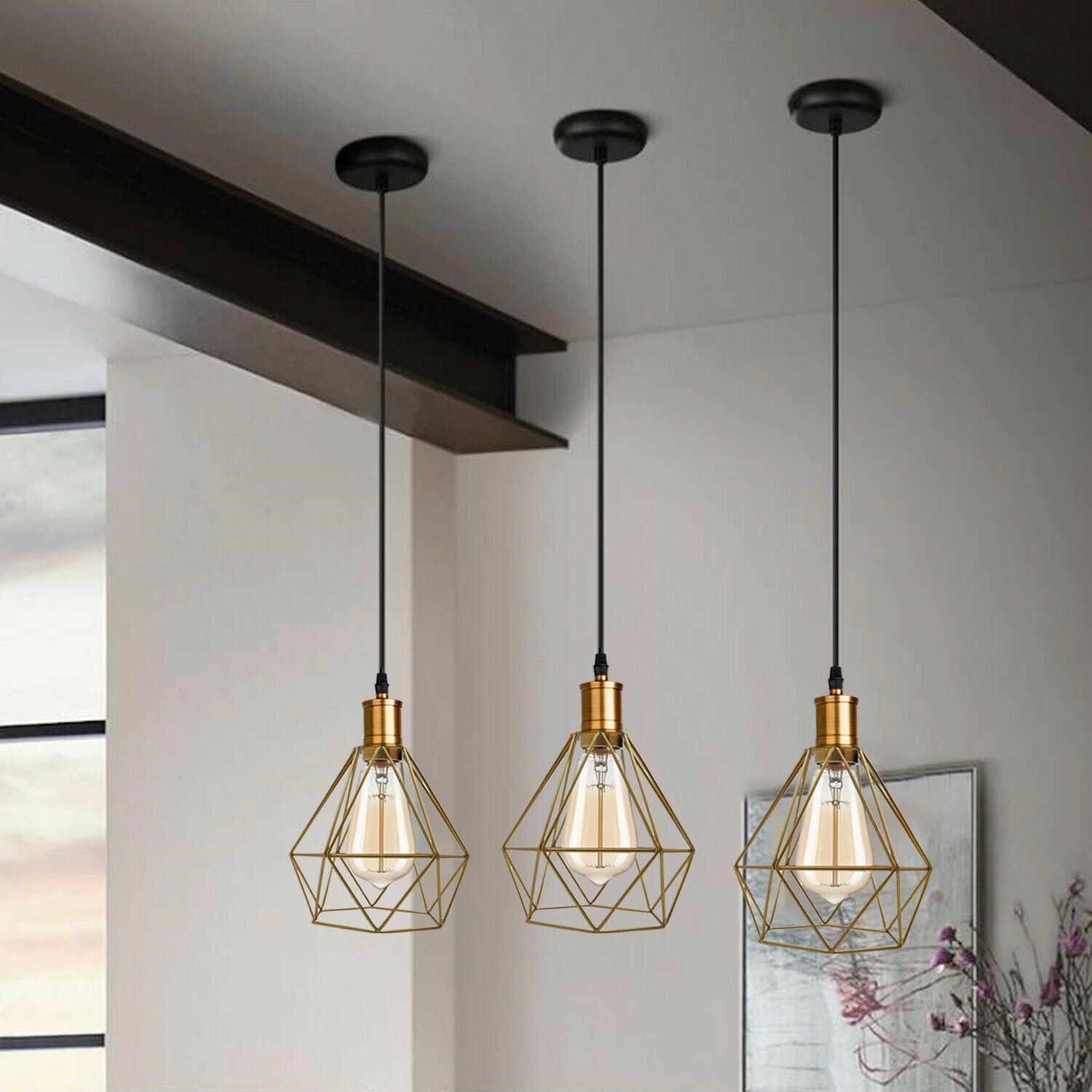 The Prism Pendant — Faceted Cage, Multiple Finishes
