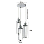 The Trinity Pendant — 3-Way Cluster, Chrome