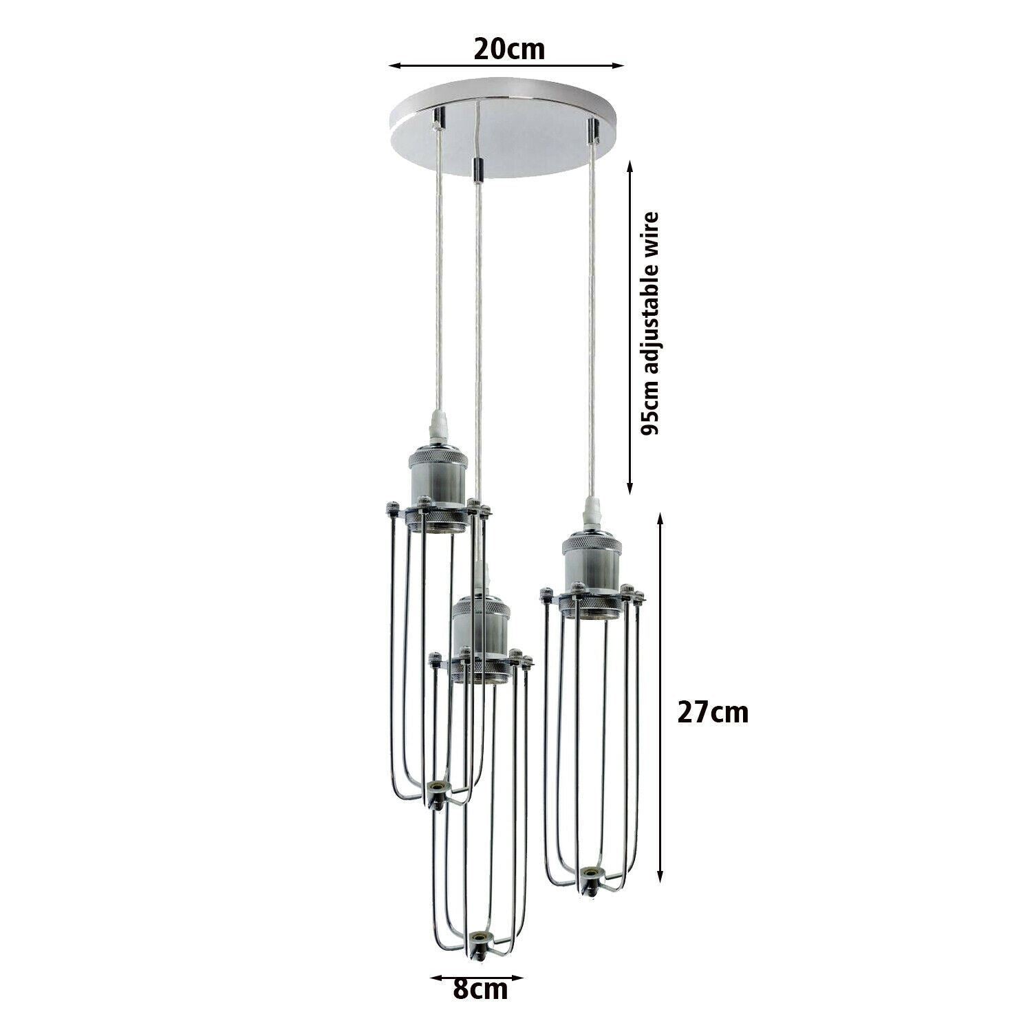 The Trinity Pendant — 3-Way Cluster, Chrome
