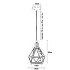 The Prism Pendant — Faceted Cage, Multiple Finishes
