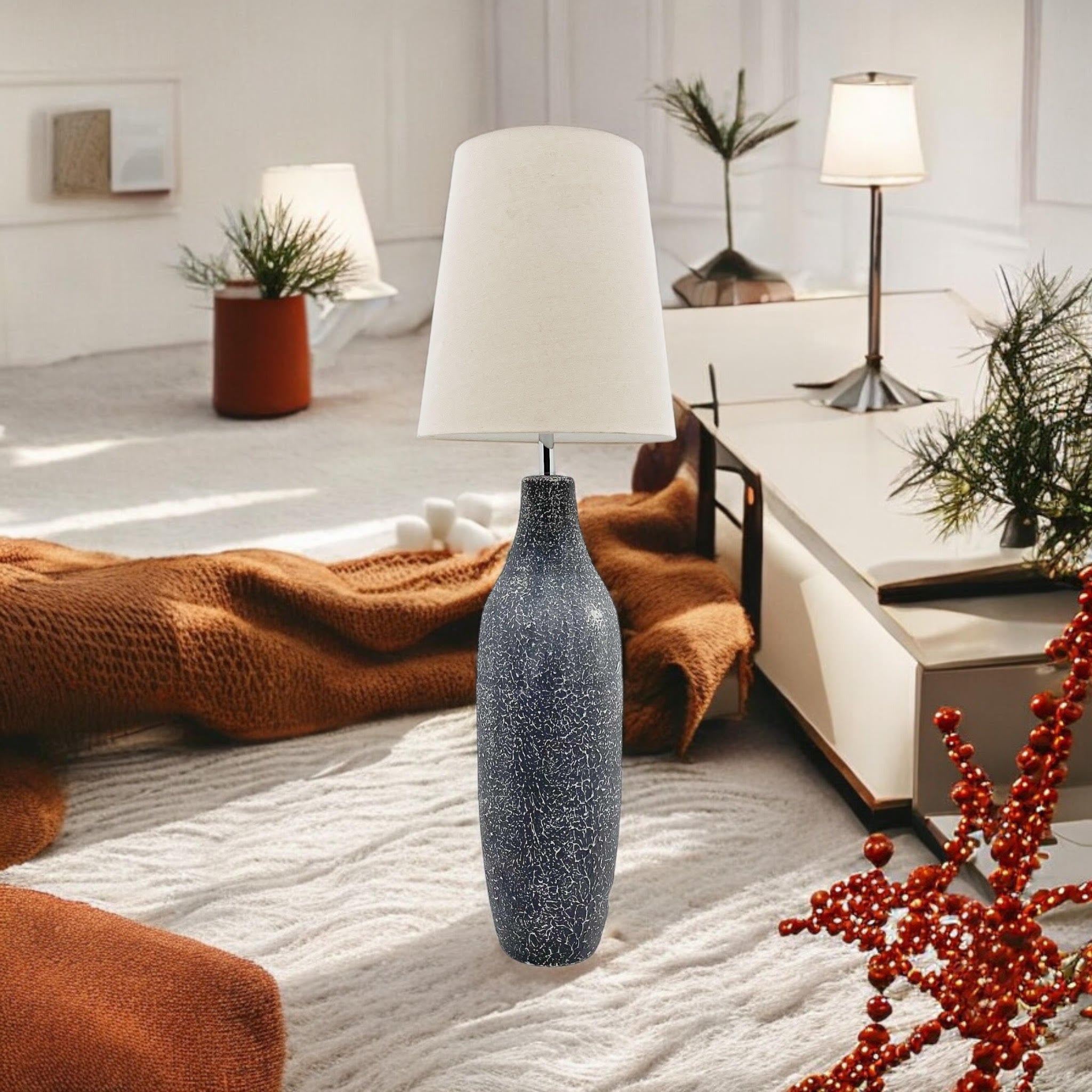 The Ottermere Floor Lamp — Textured Ceramic