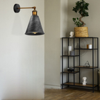 The Millbrook Cone — Brushed Silver Dimmable Wall Sconce
