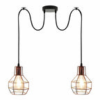 The Kelbrook Pendant — Adjustable Twin Cage Cluster