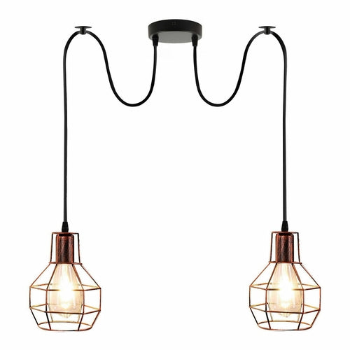 The Kelbrook Pendant — Adjustable Twin Cage Cluster