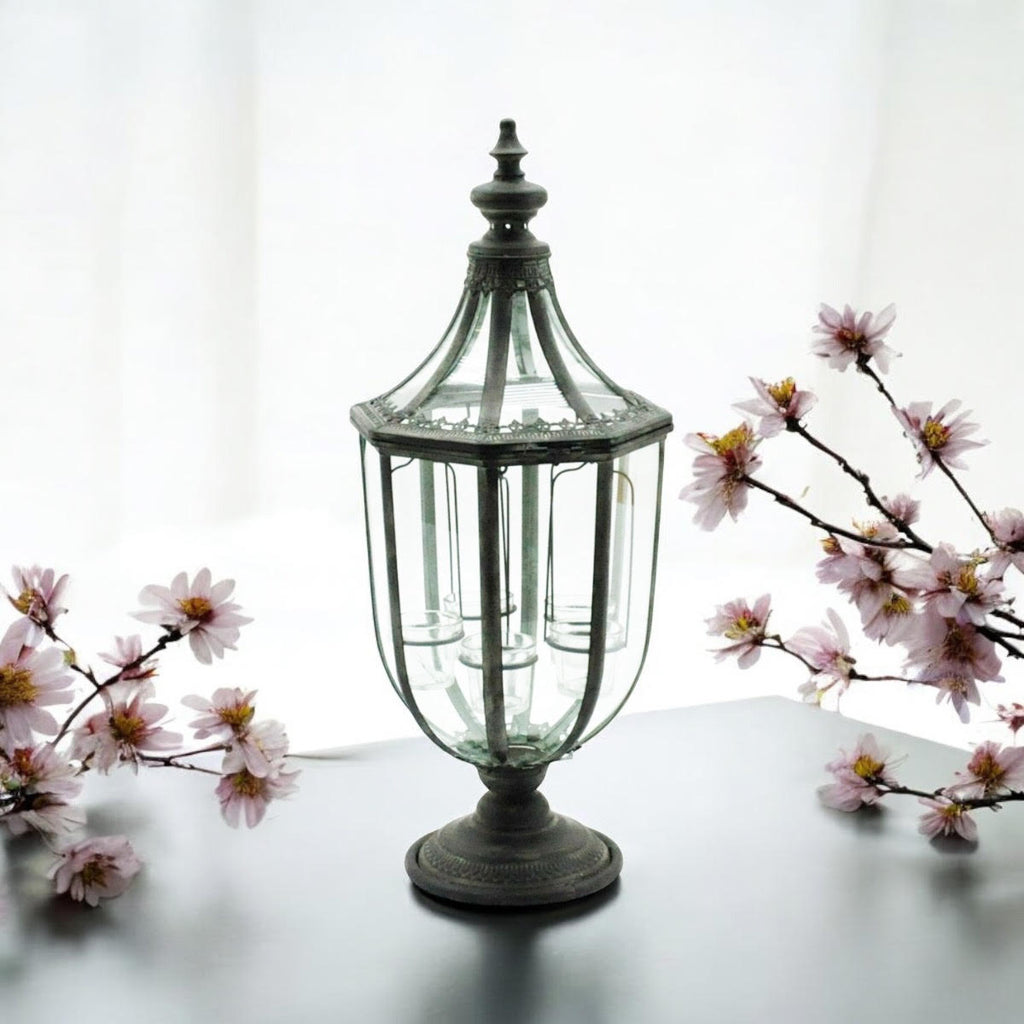 The Coastmere Garden Lantern — Antique Metal & Glass