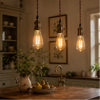Vintage Edison ST64 LED Filament Bulb — E27 Dimmable Warm White 8W by ZYVORAN Lighting