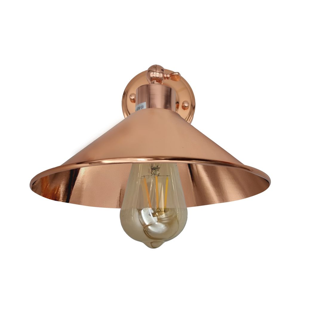 Cheltenham polished copper cottage wall light showcasing intricate detailing and warm brass finish, perfect for classic inter