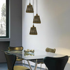 The Reedfall Pendant — 3-Arm Rattan