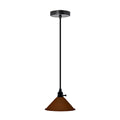 The Marlow Pendant — Cone Shade, Brown