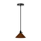 The Marlow Pendant — Cone Shade, Brown