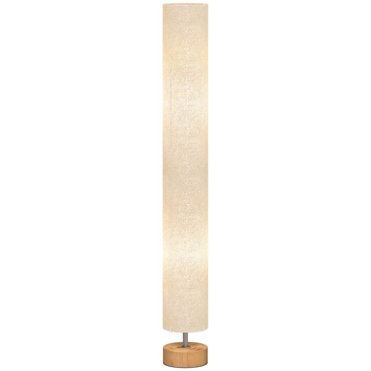 The Solstice Floor Lamp — Fabric Column LED Standing Lamp
