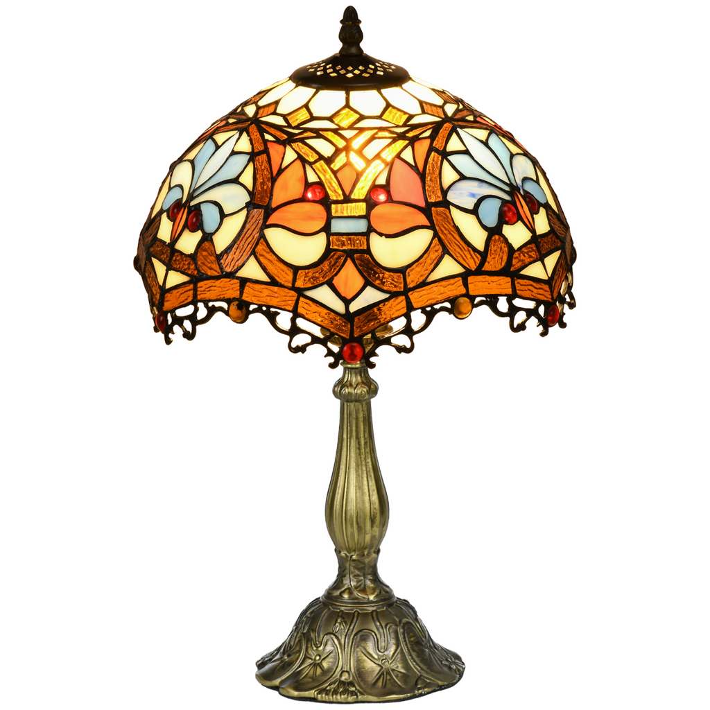 The Thistledown Table Lamp — Stained Glass