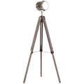 The Foster Floor Lamp — Wood Tripod Searchlight Standing Lamp