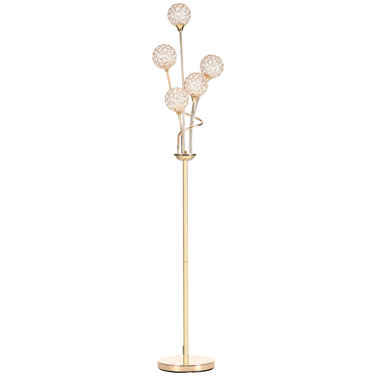The Aveline Floor Lamp — 5-Light Crystal Bloom Standing Lamp
