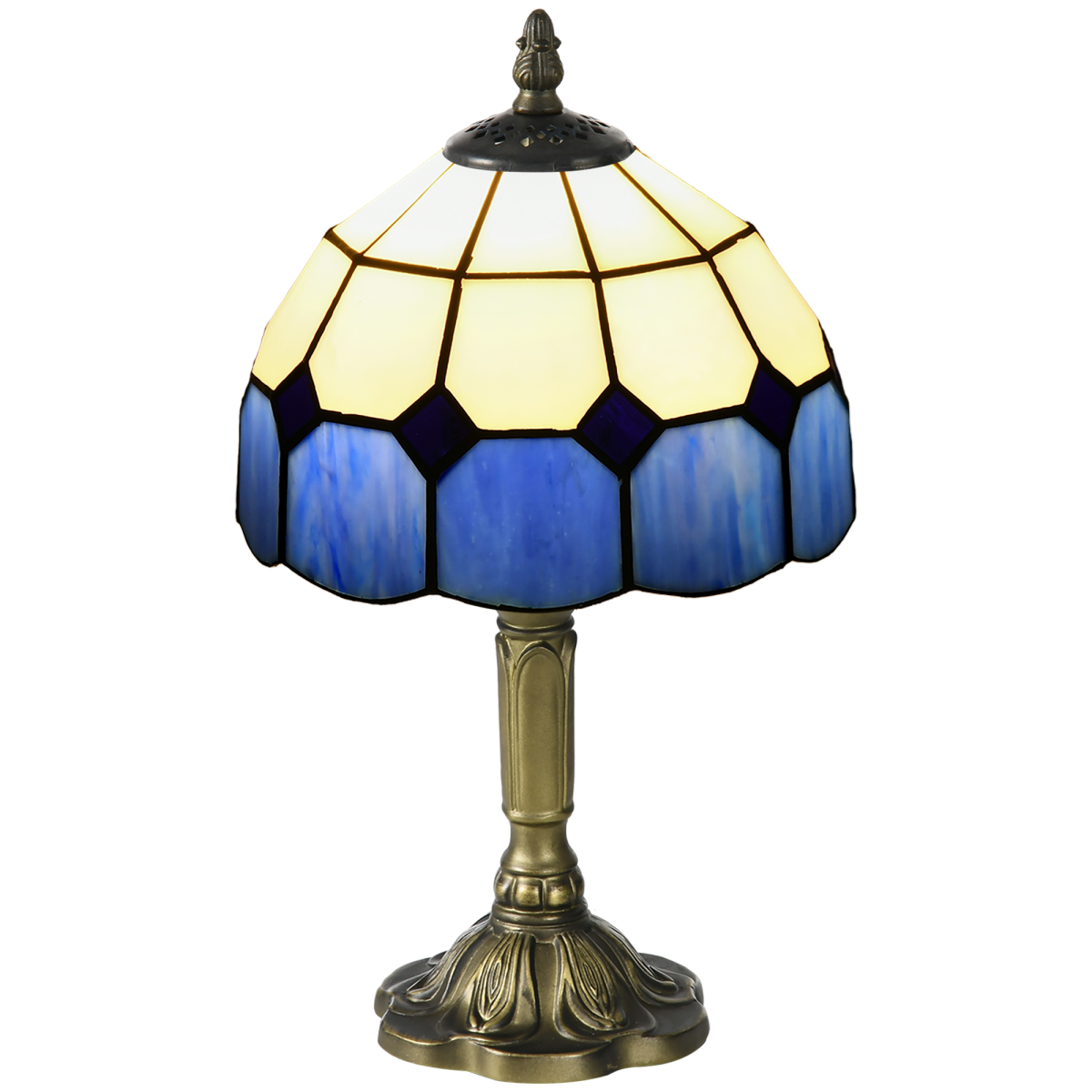 The Hollowmere Table Lamp — Stained Glass