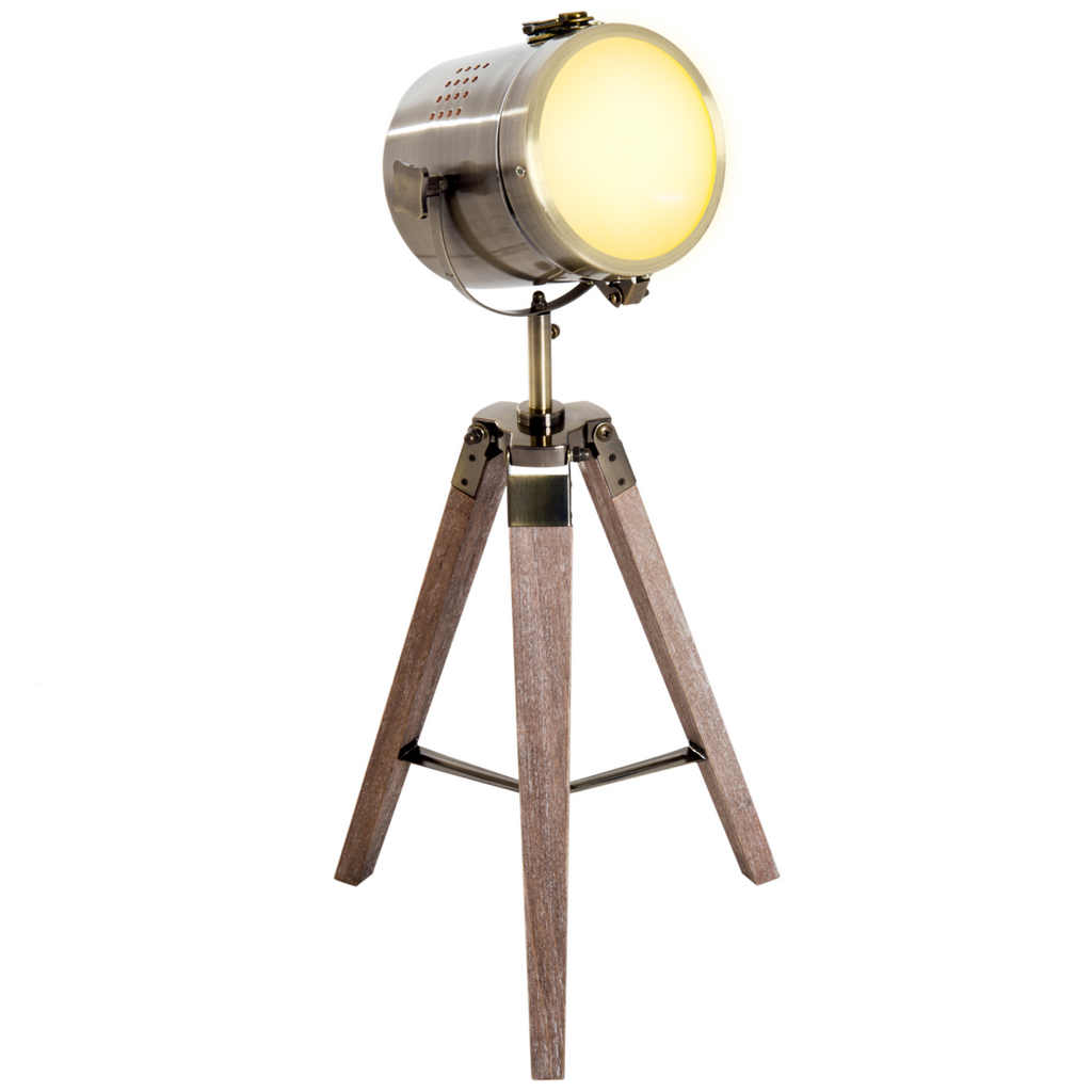 The Beckett Floor Lamp — Vintage Tripod Spotlight Standing Lamp