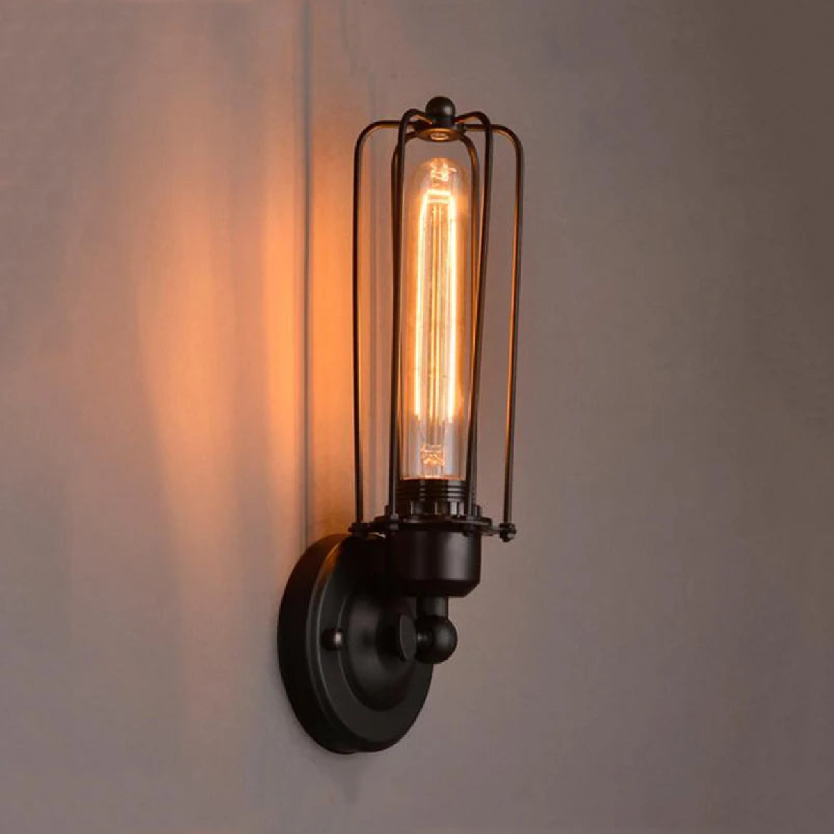 The Blackspire Wall Light — Long Cage