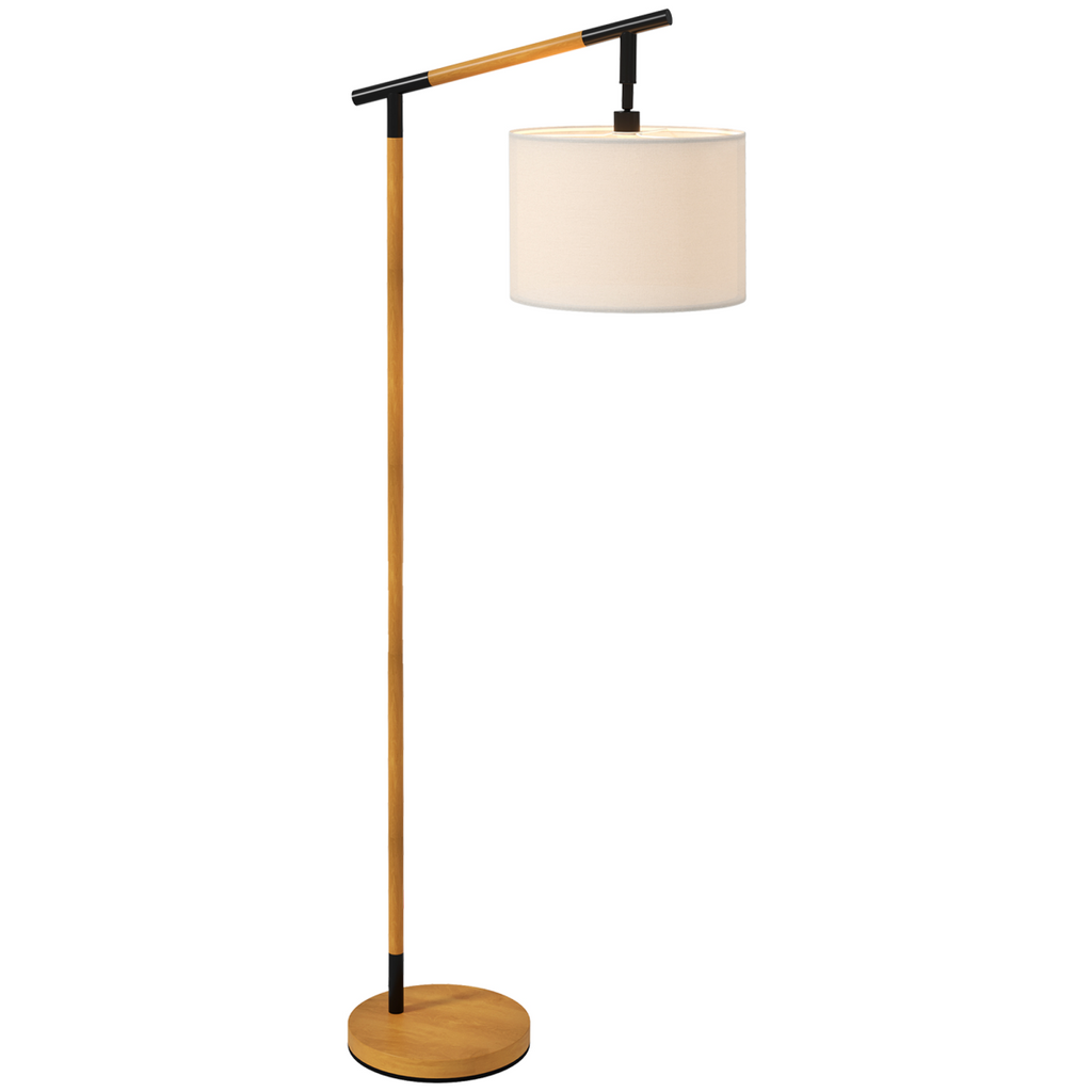 The Winslet Floor Lamp — Rotating Drum Shade Standing Lamp
