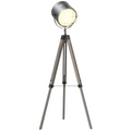The Callahan Floor Lamp — Pine Tripod Spotlight Standing Lamp