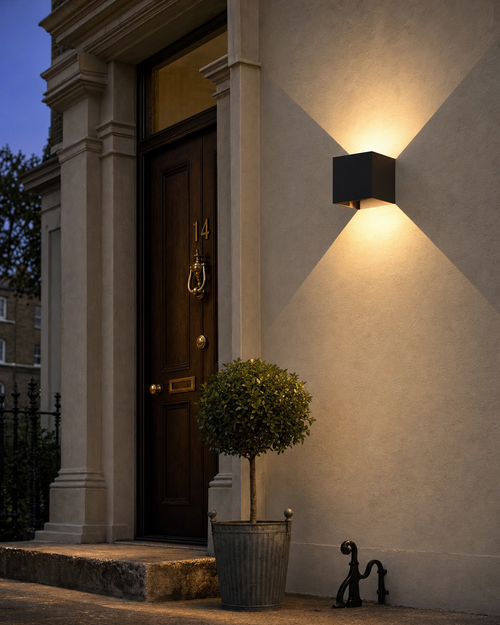 Marylebone Architect's Cube Outdoor Wall Light — hero 1
