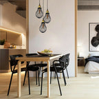 The Ravensbourne Pendant — Black Wire Cage Cluster Ceiling Light