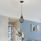 The Ravensbourne Pendant — Black Wire Cage Cluster Ceiling Light