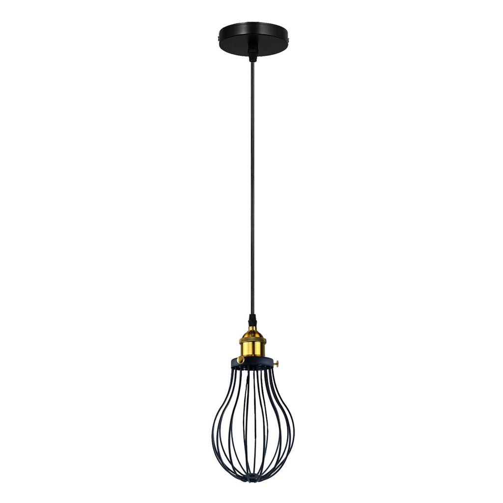 The Ravensbourne Pendant — Black Wire Cage Cluster Ceiling Light