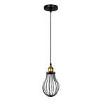 The Ravensbourne Pendant — Black Wire Cage Cluster Ceiling Light