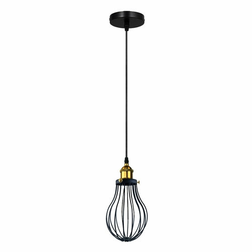 The Ravensbourne Pendant — Black Wire Cage Cluster Ceiling Light