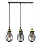 The Ravensbourne Pendant — Black Wire Cage Cluster Ceiling Light