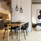 The Ravensbourne Pendant — Black Wire Cage Cluster Ceiling Light