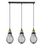 The Ravensbourne Pendant — Black Wire Cage Cluster Ceiling Light