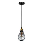 The Ravensbourne Pendant — Black Wire Cage Cluster Ceiling Light