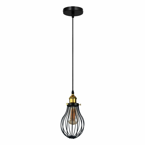 The Ravensbourne Pendant — Black Wire Cage Cluster Ceiling Light