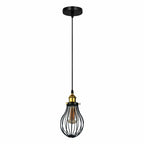The Ravensbourne Pendant — Black Wire Cage Cluster Ceiling Light