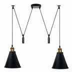 The Colby Pendant — 2-Head Pulley Spider Ceiling Light
