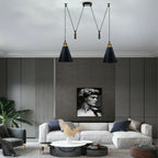 The Colby Pendant — 2-Head Pulley Spider Ceiling Light
