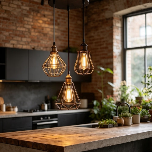 The Trellica Pendant — Triple Cage Cluster
