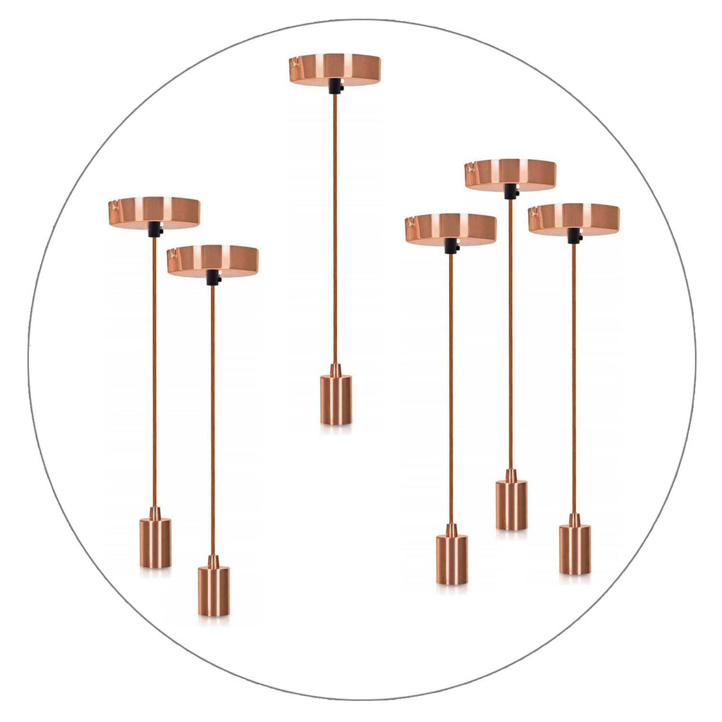 The Braemore Pendant — Rose Gold, Braided Flex