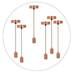 The Braemore Pendant — Rose Gold, Braided Flex