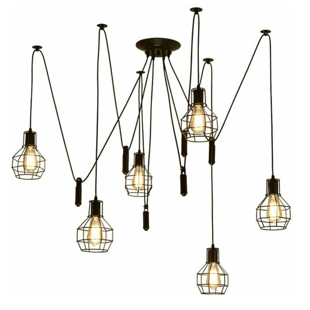 The Vantreath Pendant Chandelier — Spider Cage (6-Light)